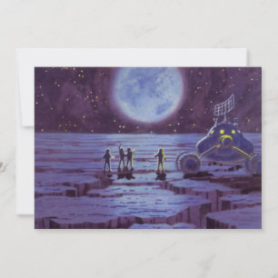 Carte Science-fiction vintage Aliens de Earth Rover sur 