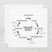 Carte Science Merci Professeur Kreb's Cycle Biology (Devant / Derrière)