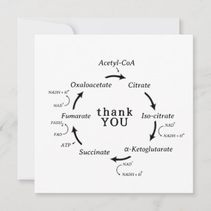 Carte Science Merci Professeur Kreb's Cycle Biology