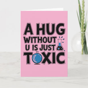 Carte Science nerd valentine scientifique étudiant en ch