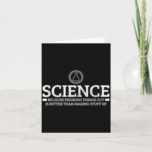 Carte Science Physics Chemistry Nerd Funny Saying Scient (Devant)
