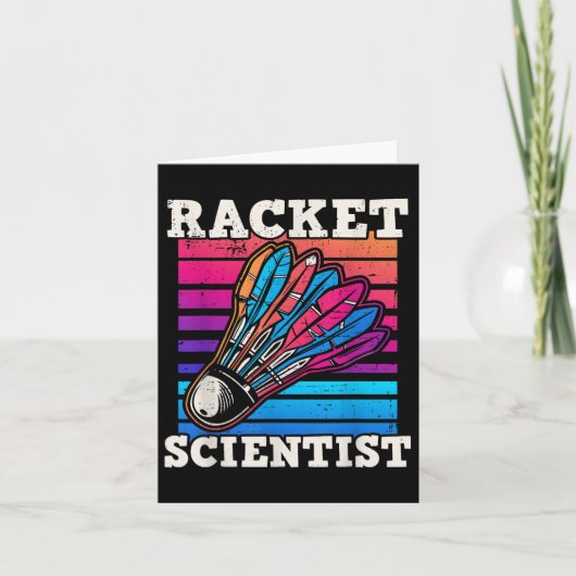 Carte Scientifique de badminton de navette (Devant)