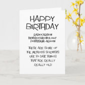 Carte scientifique heureux anniversaire avec pour frère (Fleur jaune)