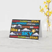 Carte Scintillement de scintillement (Fleur jaune)