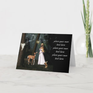 Carte Scintillez dans la forêt - carte-coutume féerique