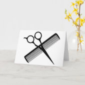 Carte Scissors et Comb (Fleur jaune)