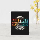 Carte Sclérose Ms Sensibilisation Amusants Cadeau (Fleur jaune)