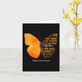 Carte Sclerosis We Don't Know How Strong Butterfly Ms (Fleur jaune)