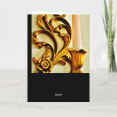 Carte Sconce aux bougies d'or (Dos)
