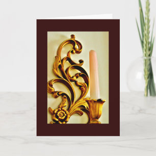 Carte Sconce aux bougies d'or