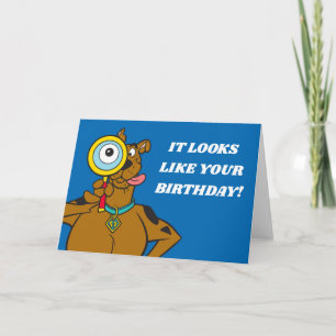 Carte Scooby Doo Avec Verre Magnifiant