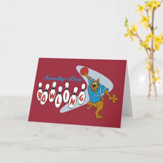 Carte Scooby-Doo Bowling (Fleur jaune)