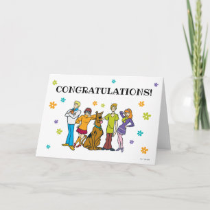 Carte Scooby-Doo et Gang Félicitations