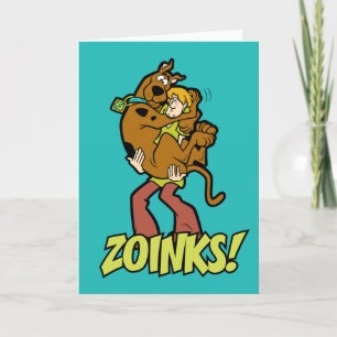Carte Scooby-Doo et Shaggy Zoinks!