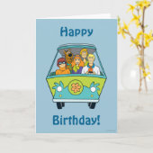 Carte Scooby-Doo & Gang Mystery Machine (Fleur jaune)