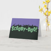 Carte Scooby-Doo ! Logo Monster Silhouette (Fleur jaune)