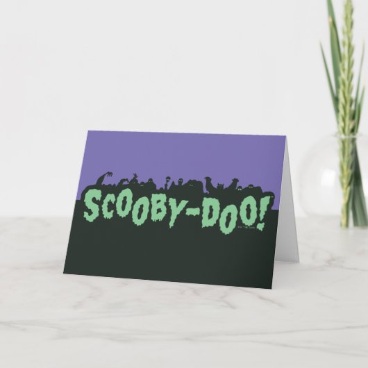 Carte Scooby-Doo ! Logo Monster Silhouette (Devant)