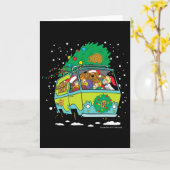 Carte Scooby Doo Machine Mystère de Noël (Fleur jaune)