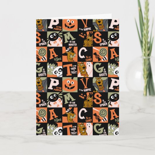 Carte Scooby-Doo | Motif Halloween (Devant)