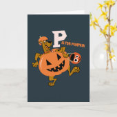 Carte Scooby-Doo | P pour citrouille (Fleur jaune)