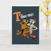 Carte Scooby-Doo | T est pour Trick or Treat (Fleur jaune)