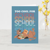 Carte Scooby Doo Trop Cool Pour L'École (Fleur jaune)