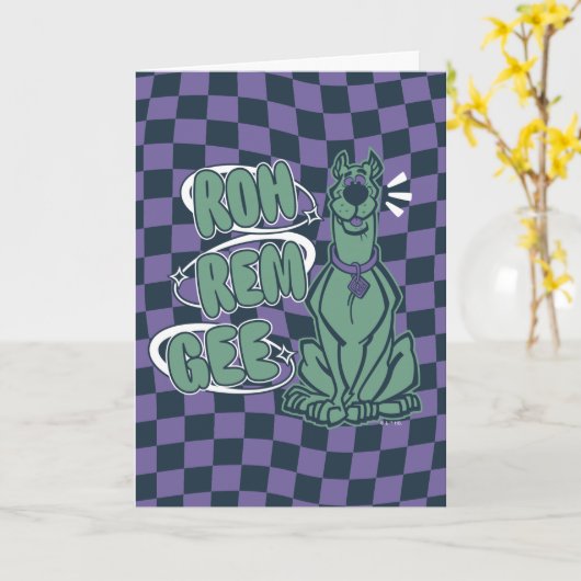 Carte Scooby rétro "OMG" (Fleur jaune)