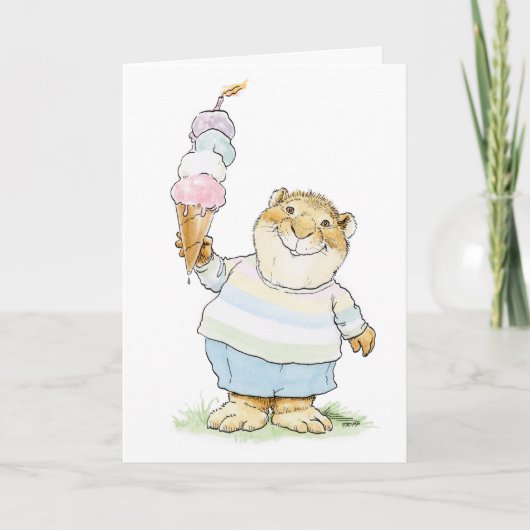 Carte Scooper-duper Birthday Muskrat Card (Devant)