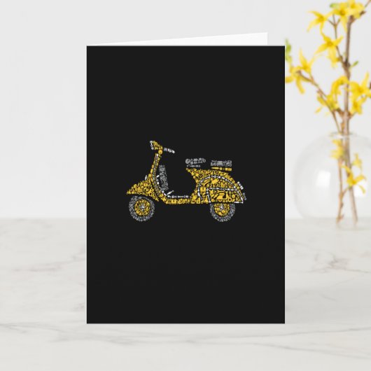 Carte Scooter (Fleur jaune)