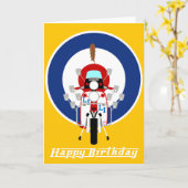 Carte Scooter de cible de mod (Fleur jaune)