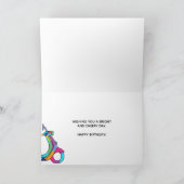 Carte Scooter électrique couleur arc-en-ciel Anniversair (Intérieur)