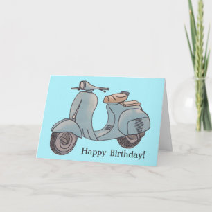 Carte Scooter Greeting Card