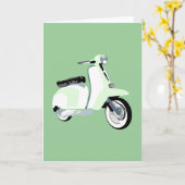 Carte Scooter Sixties Mod (Fleur jaune)