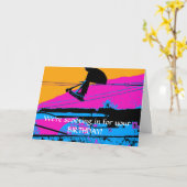 Carte Scooter volant haute prise de queue (Fleur jaune)