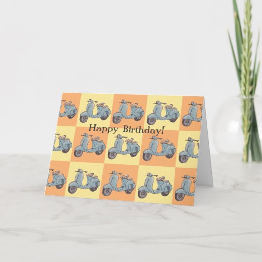 Carte Scooters Greeting Card (Devant)