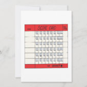 Carte Score (Devant)