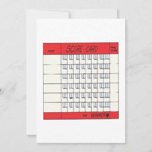 Carte Score (Devant)