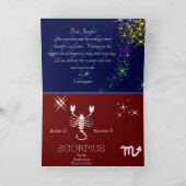 Carte Scorpie Constellation Zodiaque (Intérieur)