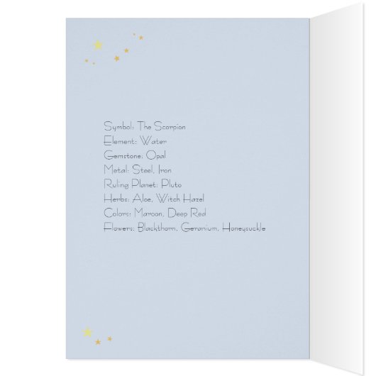 Carte Scorpio (Intérieur (Gauche))