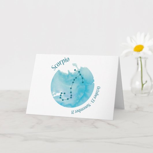 Carte Scorpio (Petite plante)