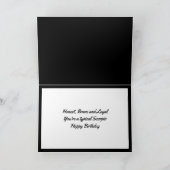 Carte Scorpio Black Scorpion Star Sign Custom Anniversai (Intérieur)