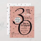 Carte Scorpio céleste signe étoiles noires anniversaire  (Devant / Derrière)