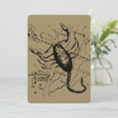 Carte Scorpio Constellation Hevelius 1690 Décor (Debout devant)