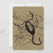 Carte Scorpio Constellation Hevelius 1690 Décor (Devant)