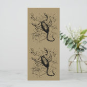 Carte Scorpio Constellation Hevelius 1690 Décor (Debout devant)