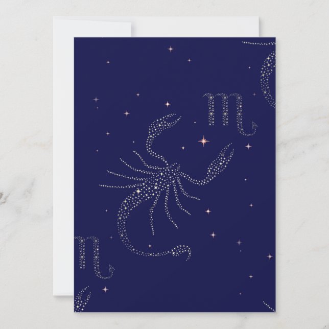 Carte scorpio étoiles (Devant)