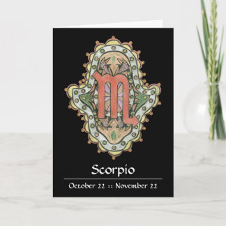 Carte Scorpio Khamsa