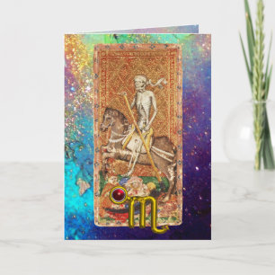 CARTE SCORPIO, MORT, ASTROLOGIE TAROTE ZODIAC ANNIVERSAI
