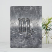 Carte Scorpio Zodiac Se connecter Grunge Style dévêtu (Debout devant)