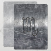 Carte Scorpio Zodiac Se connecter Grunge Style dévêtu (Devant / Derrière)